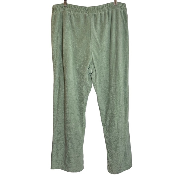 Wayf '98 Evangelista Drawstring Terry Sweatpants Green Sage Plus Size 1X - Picture 3 of 16